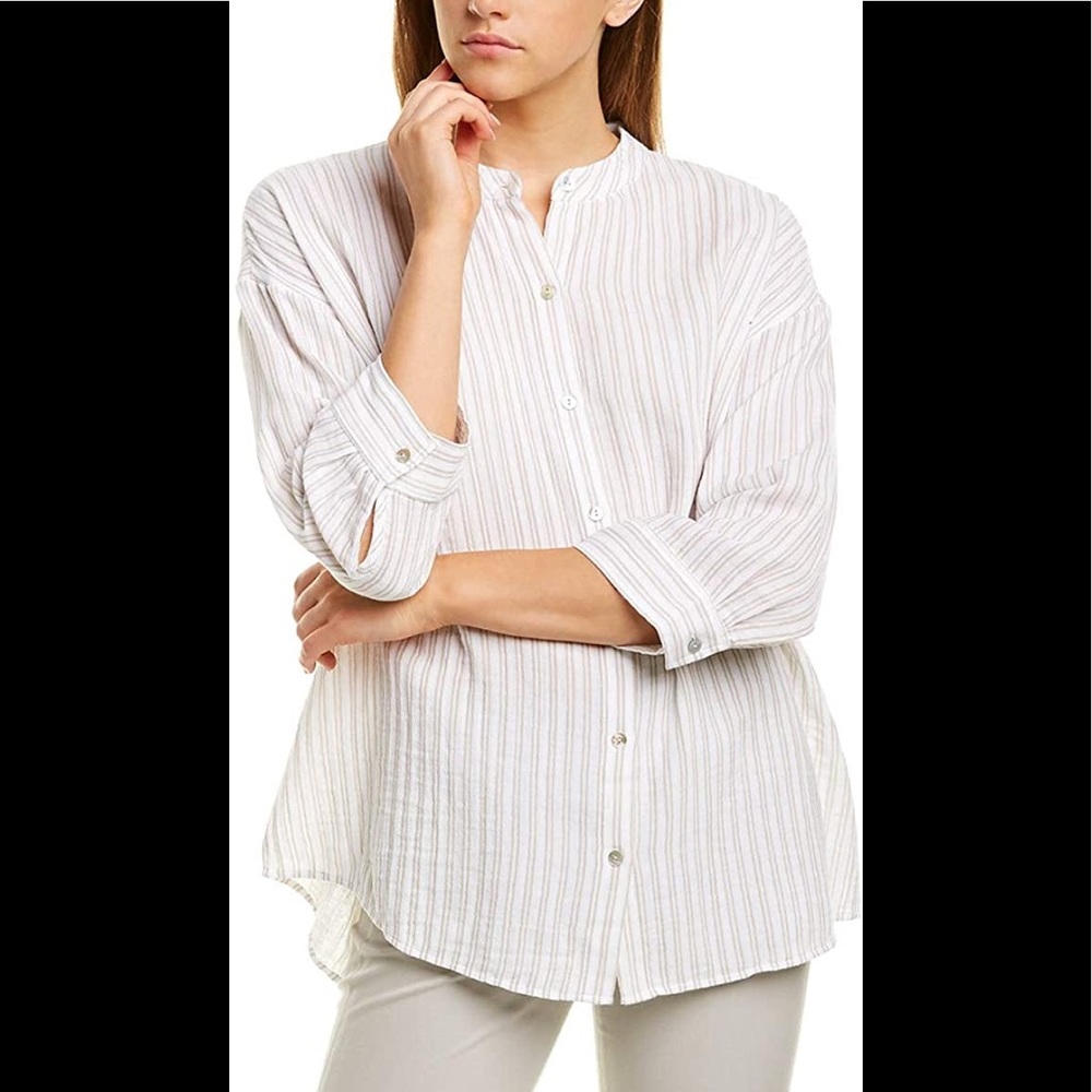EILEEN FISHER COTTON LARGE (xl) blouse shirt